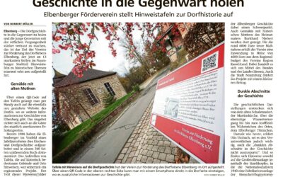 Digitale Dorfgeschichte: Elbenbergs neue Hinweistafeln