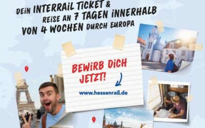 „Erlebe Dein Europa“ – Interrailtickets für Jugendliche